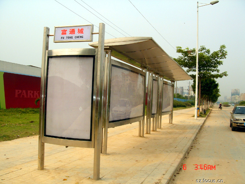 广州不锈钢候车亭